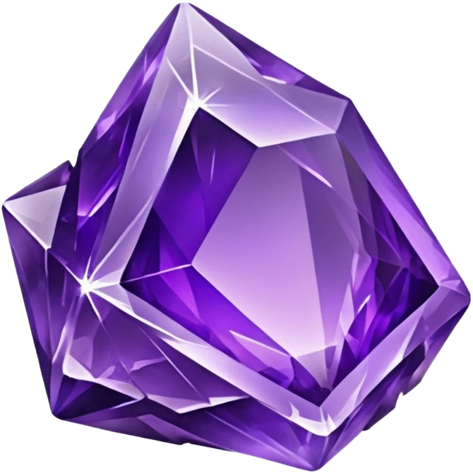 Amethyst crystal rock emoji