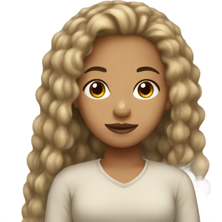 Light skin girl emoji