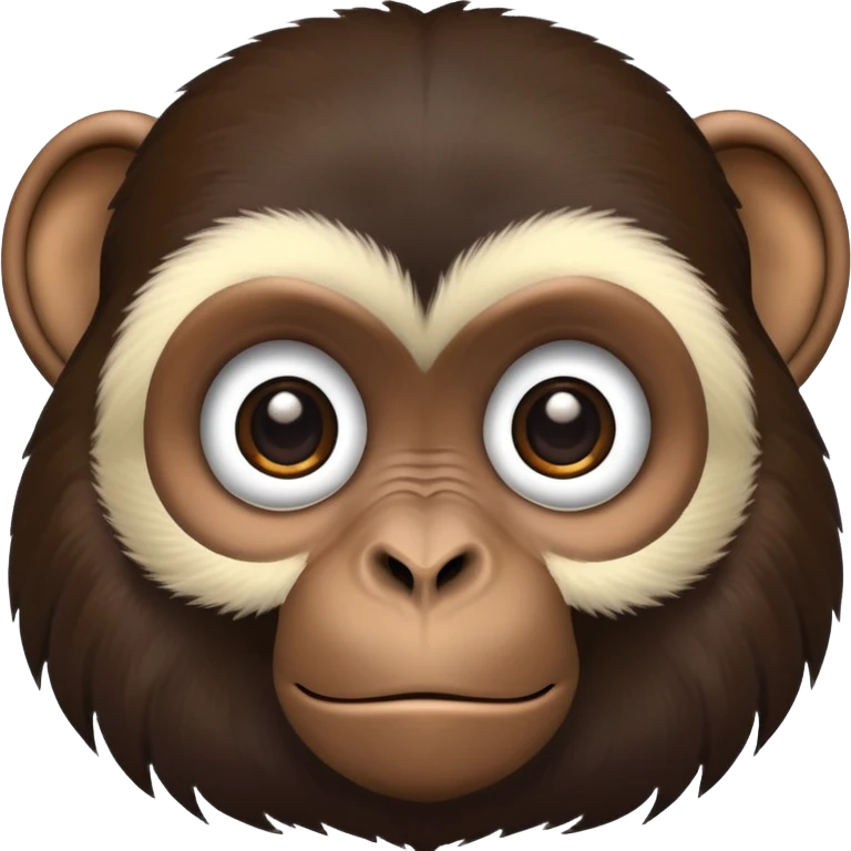 Black African monkey emoji