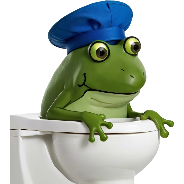 A human head coming out of a toilet  emoji