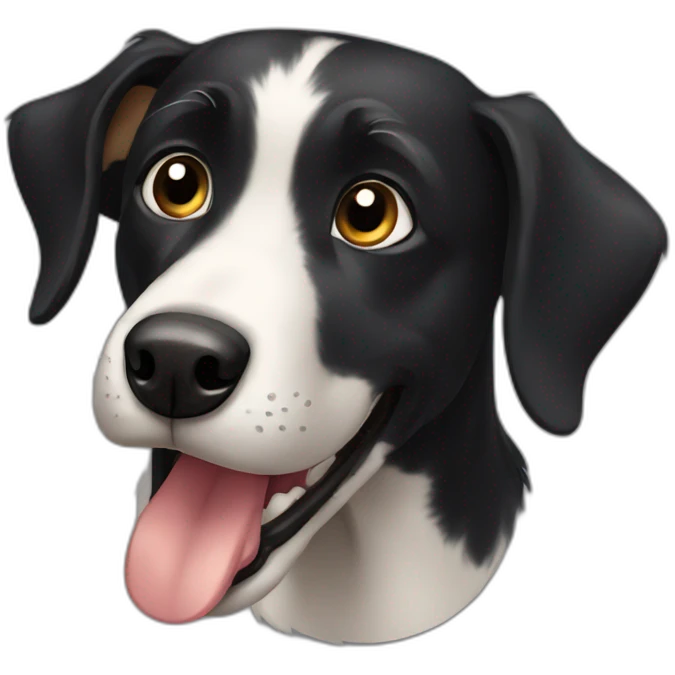 Black dog emoji