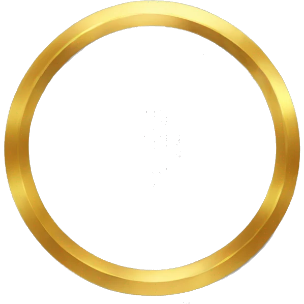 Gold Circle loop emoji