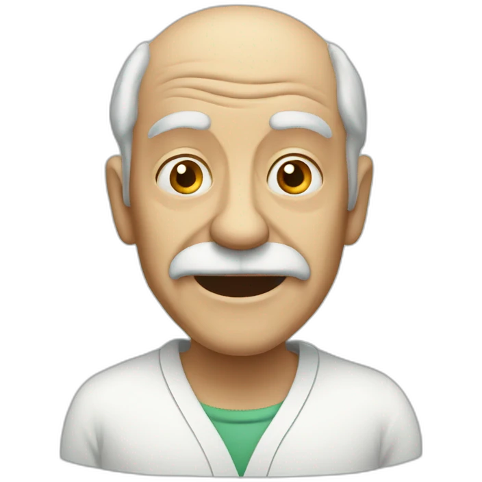 Medically insane old man emoji