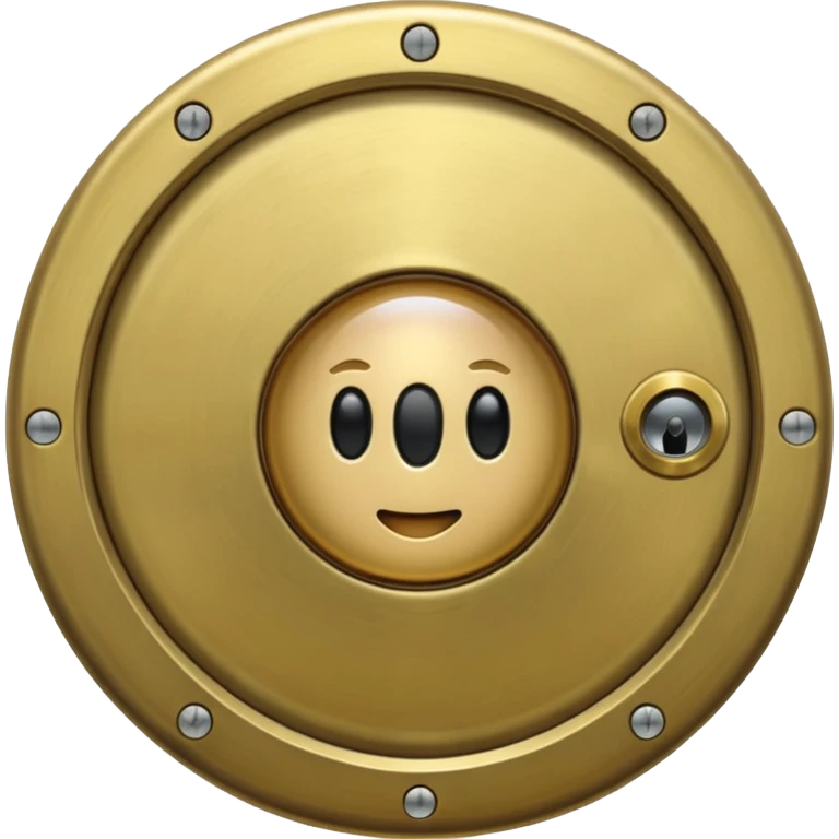 Peephole on the door  emoji