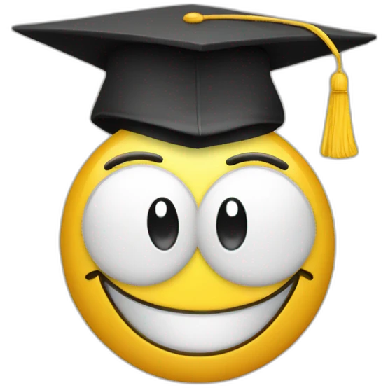Happy Smiley graduated emoji