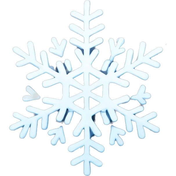 pretty snowflake emoji