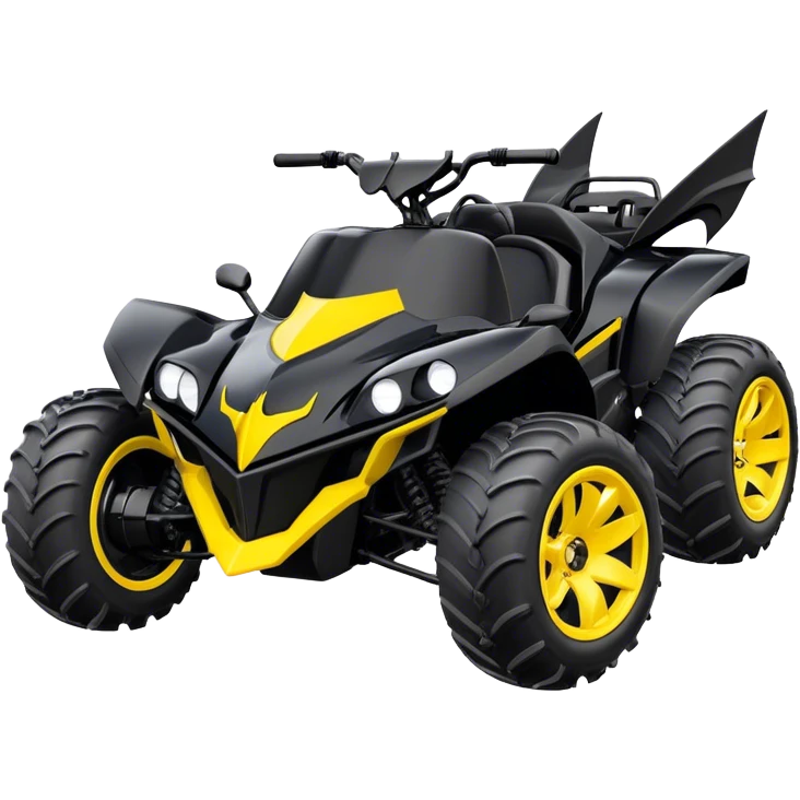 batmobile atv quad banshee front with a smile emoji