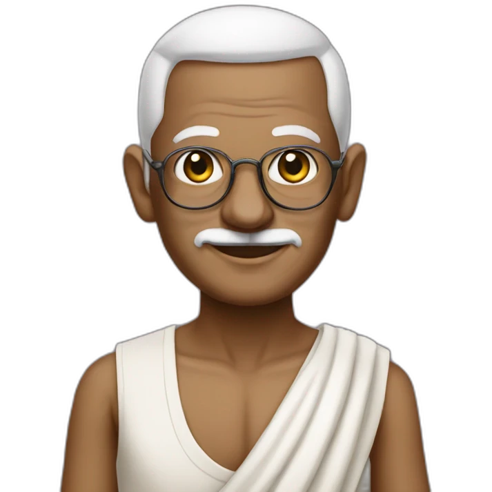 Ghandi wearing prom dress emoji