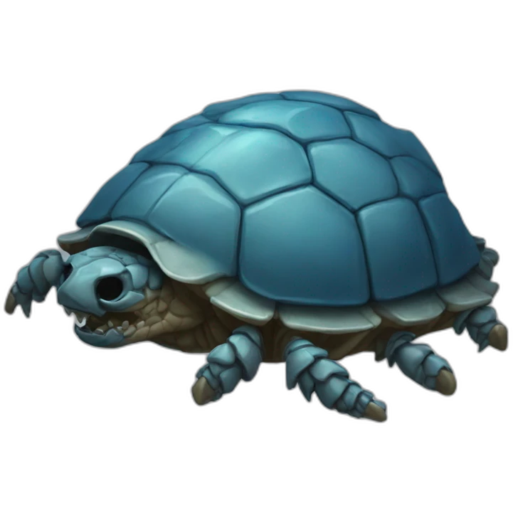 Carapace bleu de ses morts emoji