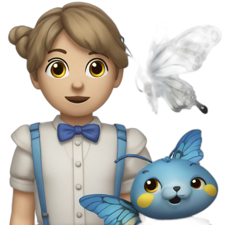 Bonnie bleu animatronic avec nœud papillon emoji