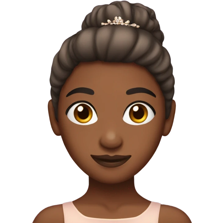 Brown skin ballerina  emoji