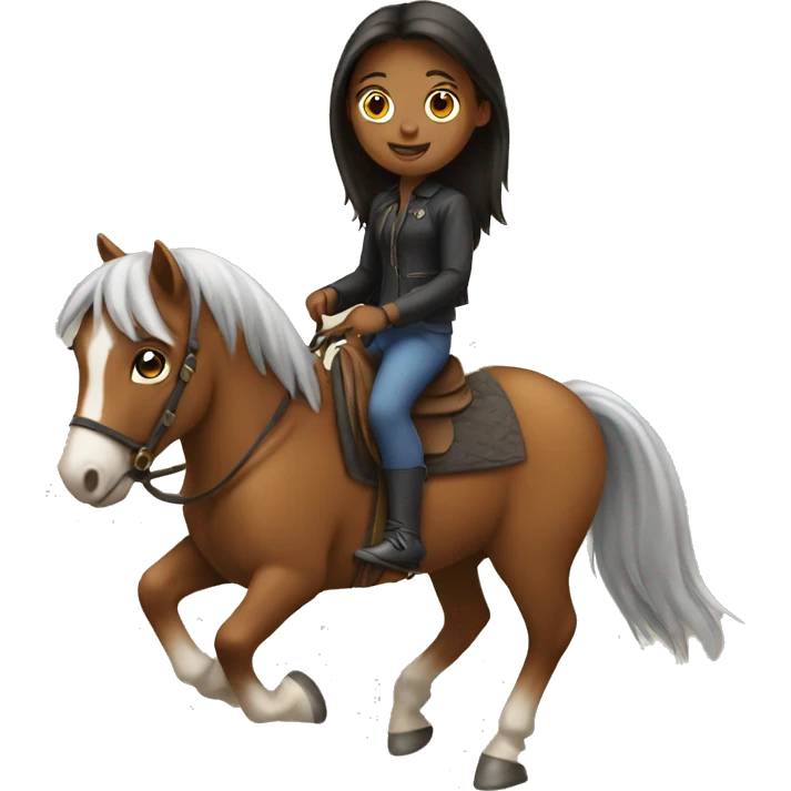 girl on a horse emoji