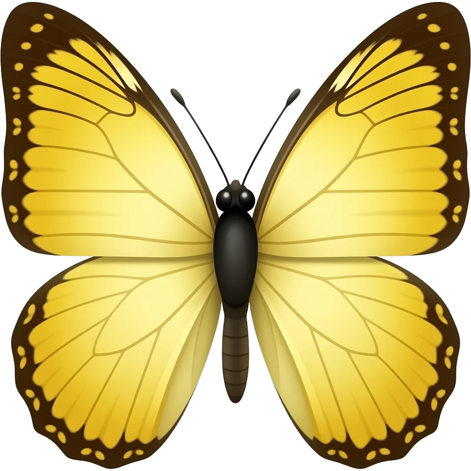Yellow butterfly emoji