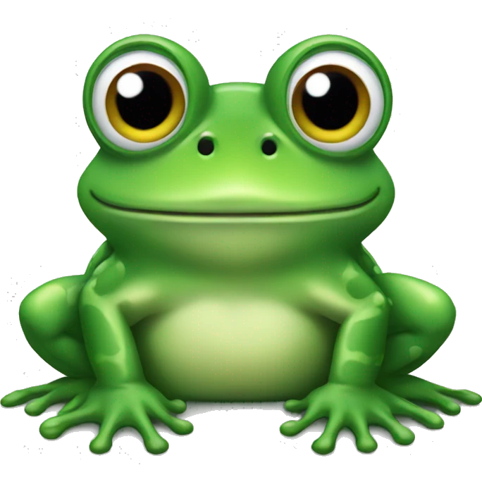   A frog emoji