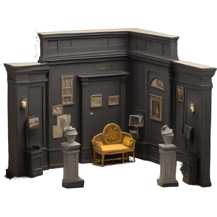 scenography scenic maquette model theatre set model maquette black box emoji