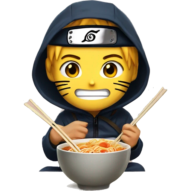 Naruto eating ramen  emoji