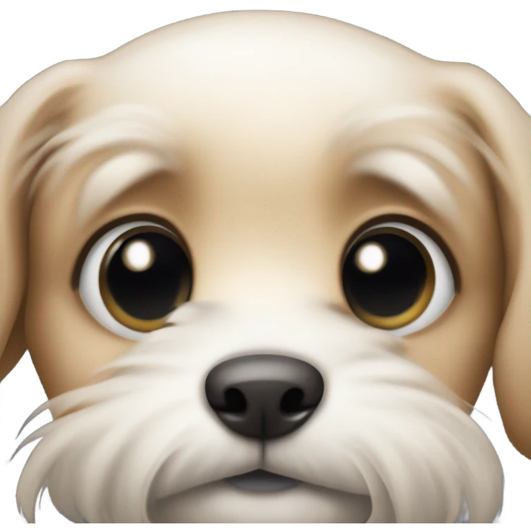 Cute dog face  emoji