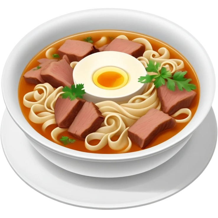 Beshbarmak, traditional Kazakh dish with flat noodles and meat emoji