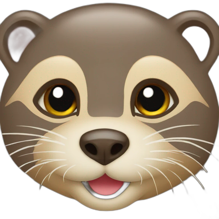 Loutre sur un chat emoji
