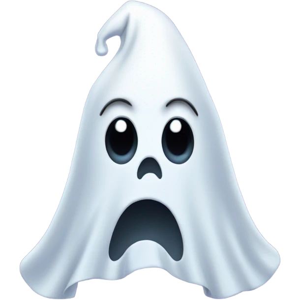 Sad Ghost in a party hat emoji
