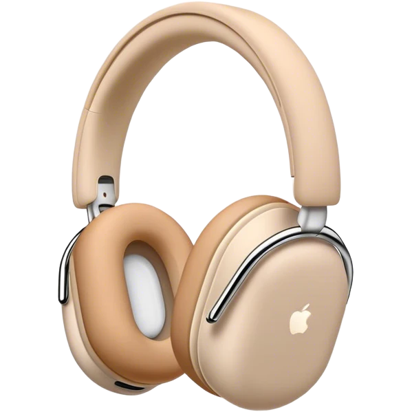 beige airpods max headphones emoji
