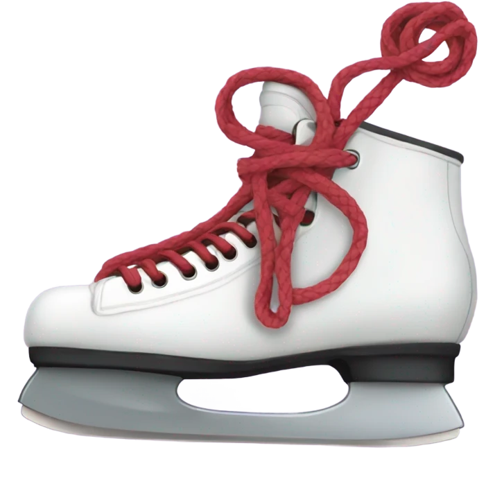 Skates tied together  emoji