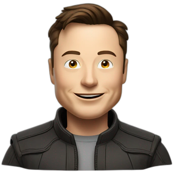 Elon musk saying hello emoji
