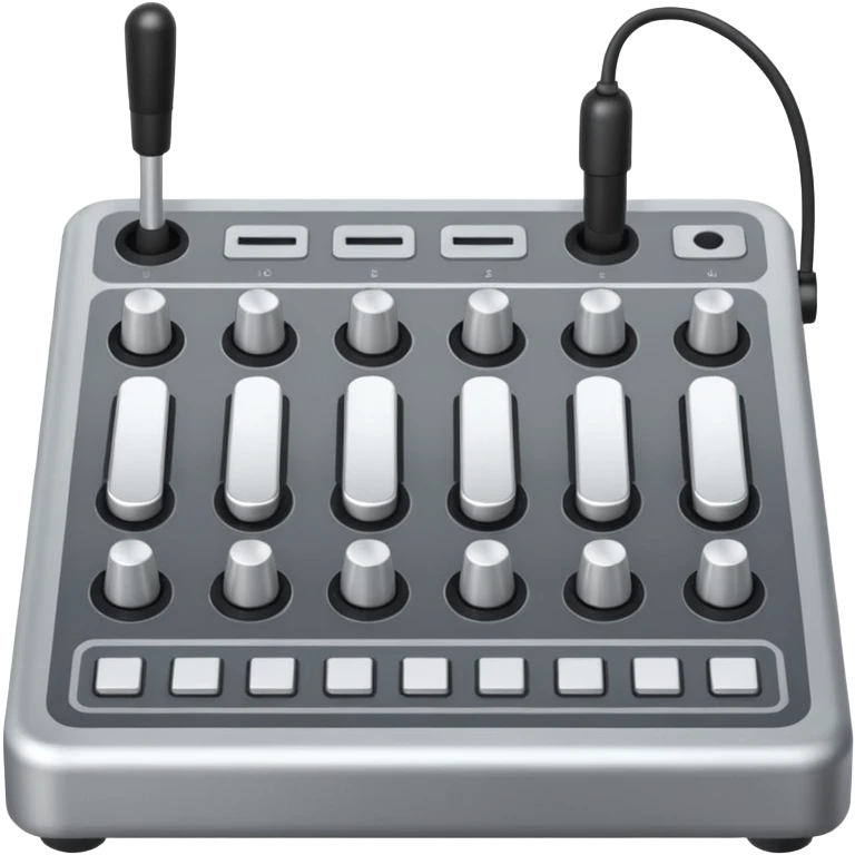 mixer with faders  emoji