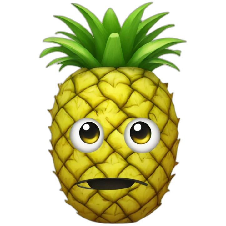 pineapple head man emoji