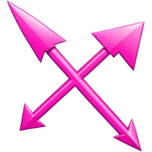 Upper arrow on top of the word "THIS" with pink font emoji