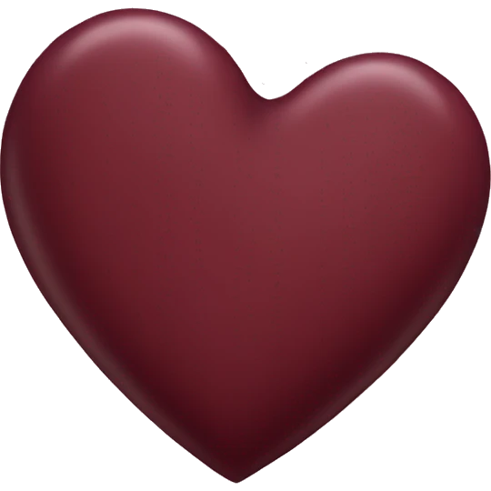 maroon heart emoji