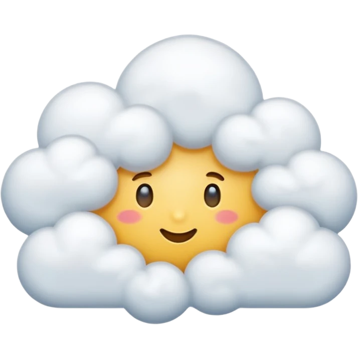 simple white cloud emoji