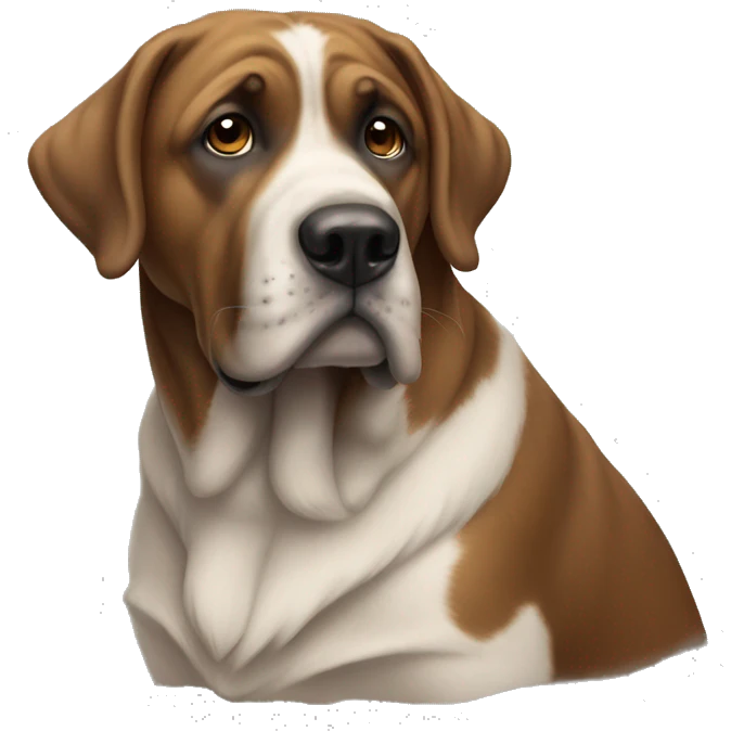 un gros chien emoji