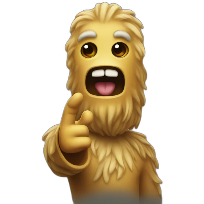 Chewbakka waving emoji