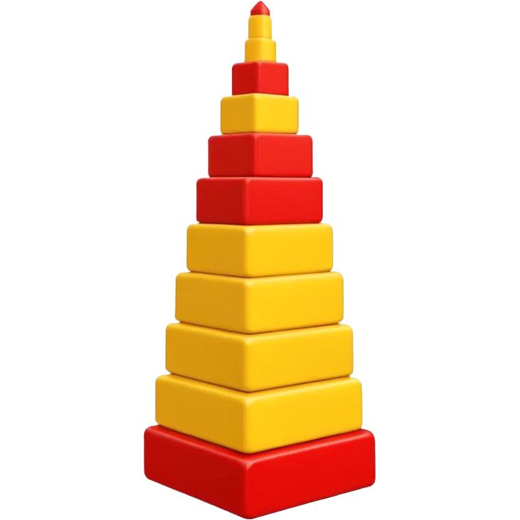 Tower made out of couple building blocks emoji