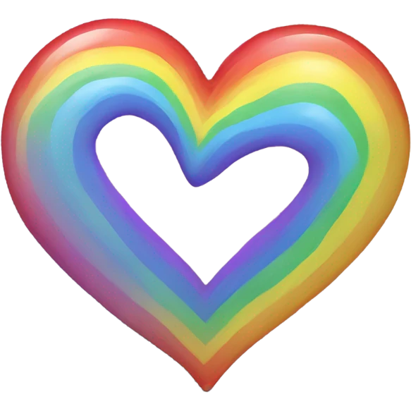 Rainbow heart emoji