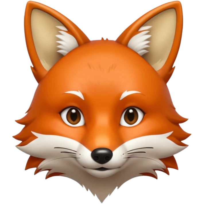 Fox minimalistic sexy emoji