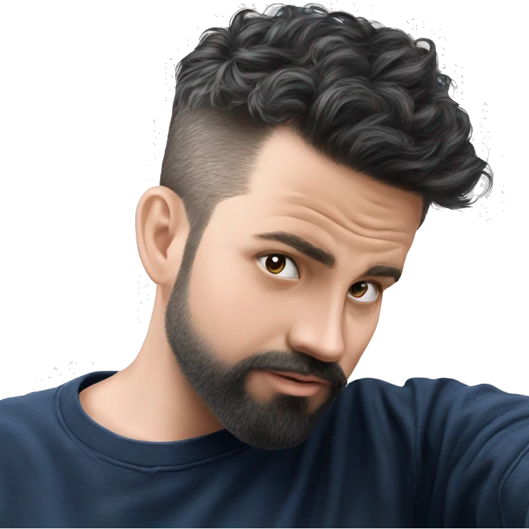 artist with black beard emoji