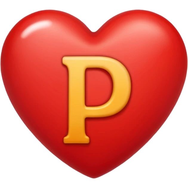 emoji herz mit buchstabe P drin emoji
