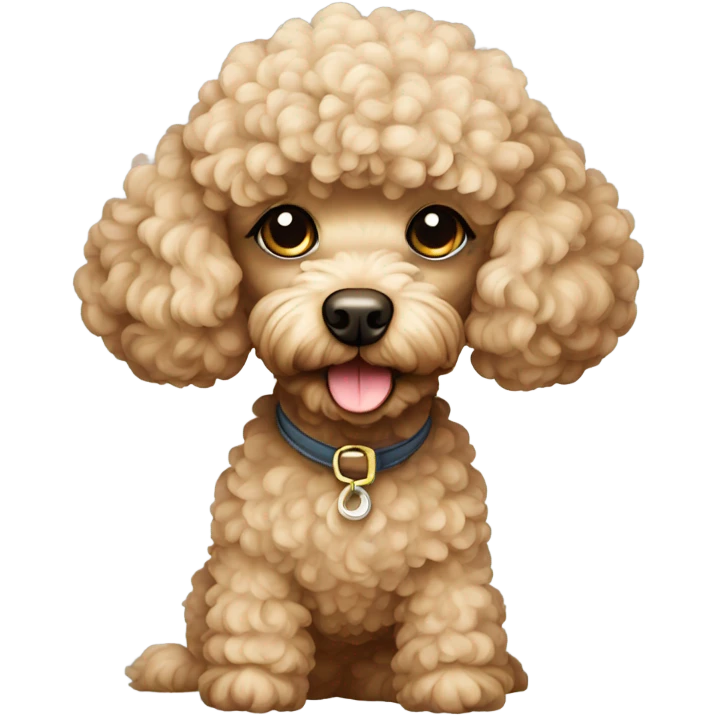 beige toy poodle emoji