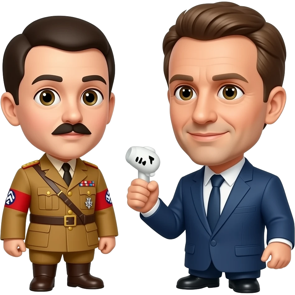 Hitler qui fait des doit donneur a macron emoji