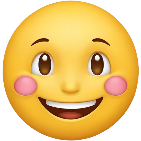 Funny Simple Round Yellow Face Emoji Expression  emoji