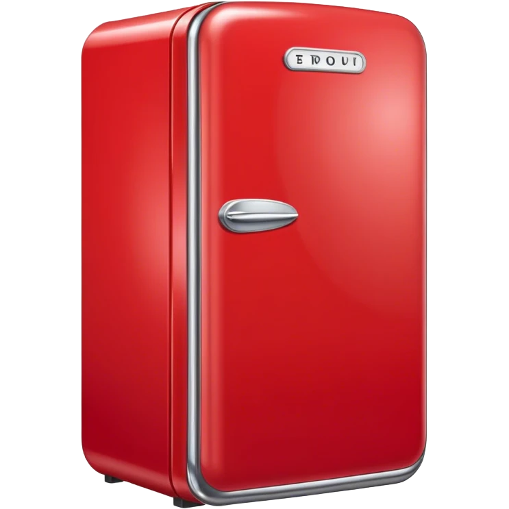 red vintage fridge emoji