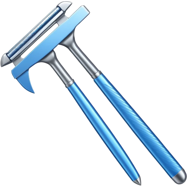 blue razor emoji