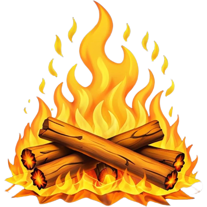 Camp fire emoji