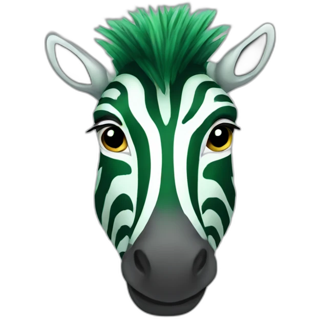 green zebra emoji