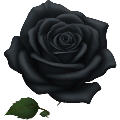 Black rose emoji