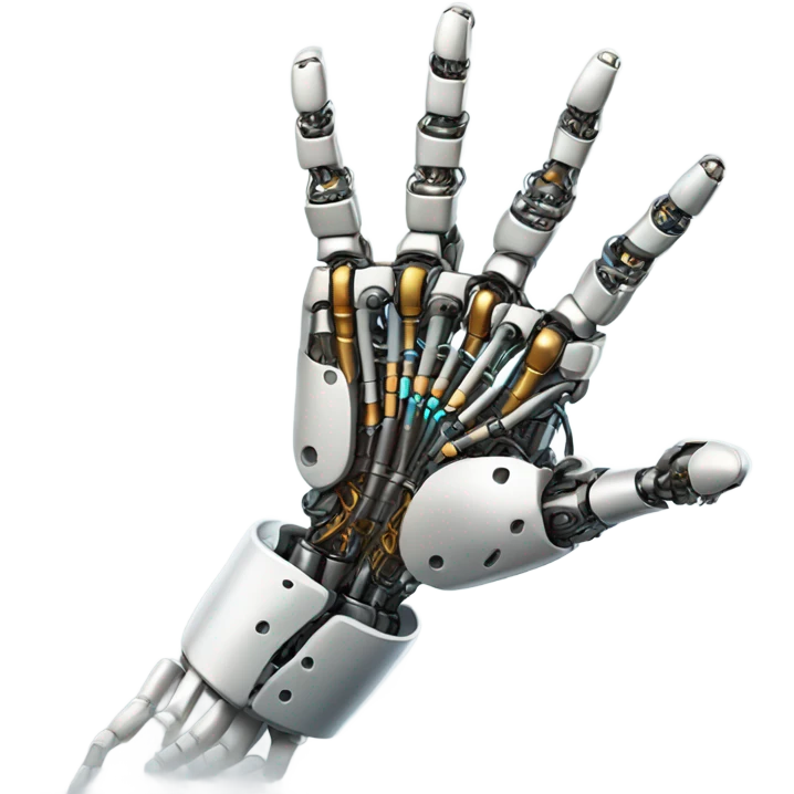 robot hand finger emoji