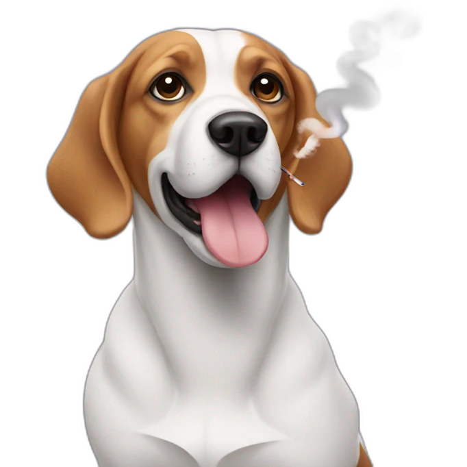 dog + vape emoji