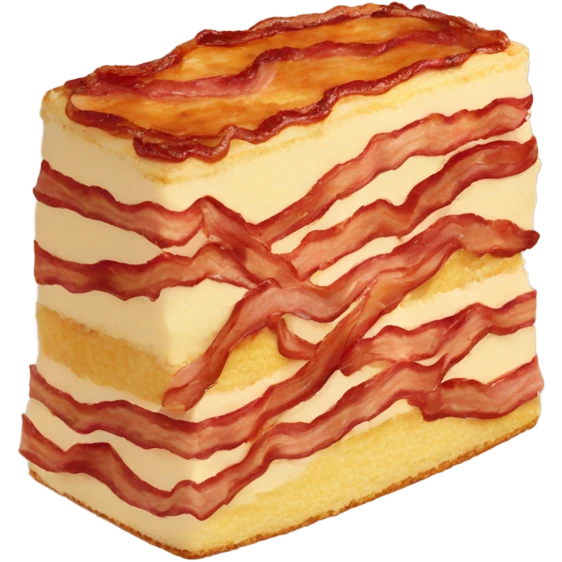 Bacon cake emoji